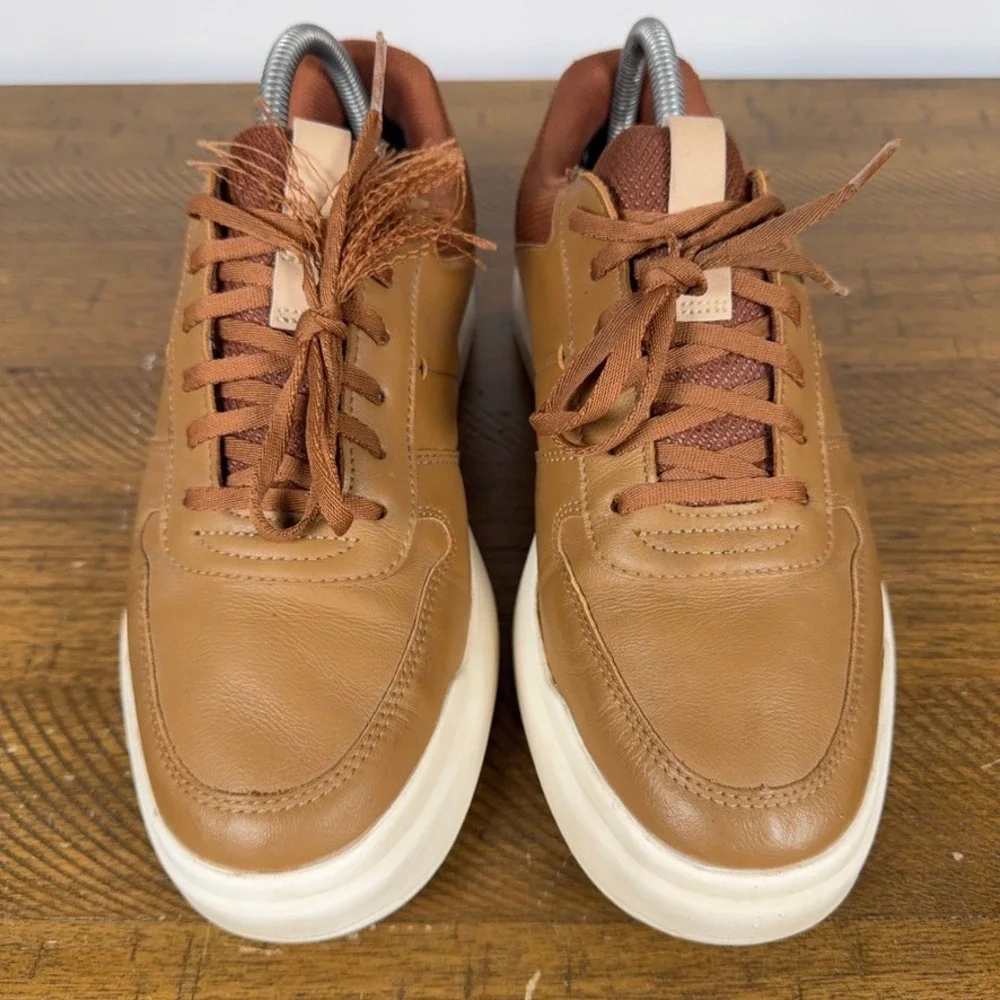 FootJoy Golf Shoes Mens 8 Wide‎ Brown Contour Casual Spikeless Leather Athletic